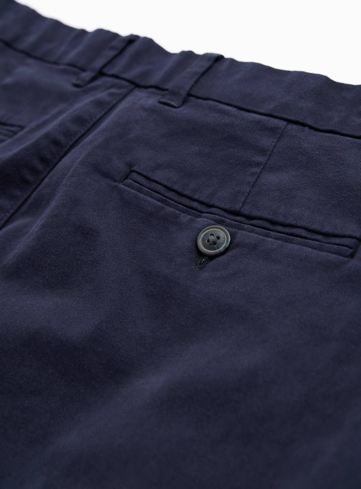 Navy Straight Fit Chinos 44L - Image 4
