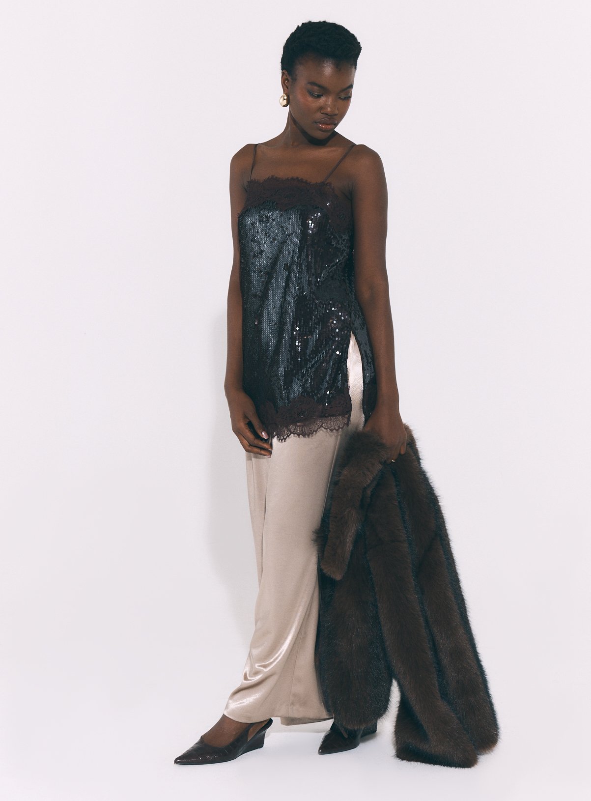 Decadence Sequin Lace Cami 14 - Image 2 thumbnail