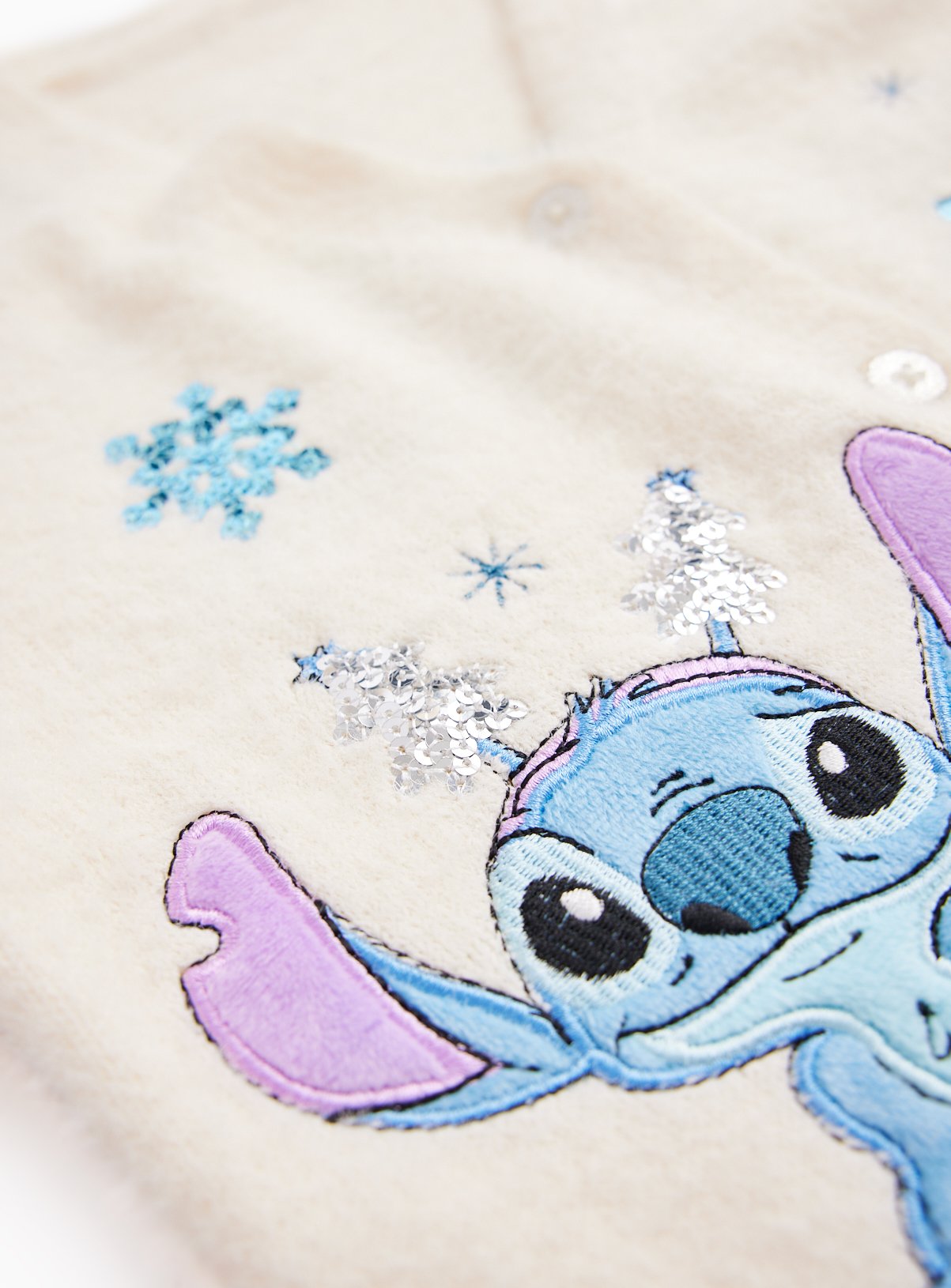 Disney Stitch Fluffy Cardigan 9 years - Image 3 thumbnail