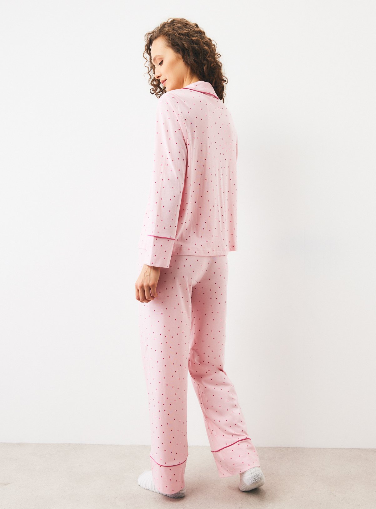 Pink Star Modal Pyjamas XS - Image 4 thumbnail