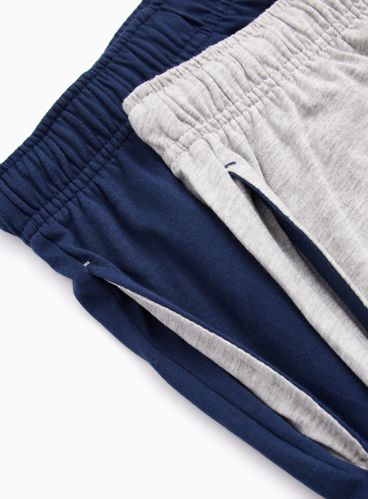 Grey & Navy Cotton Rich Pyjama Bottoms 2-Pack XS - Image 4 thumbnail