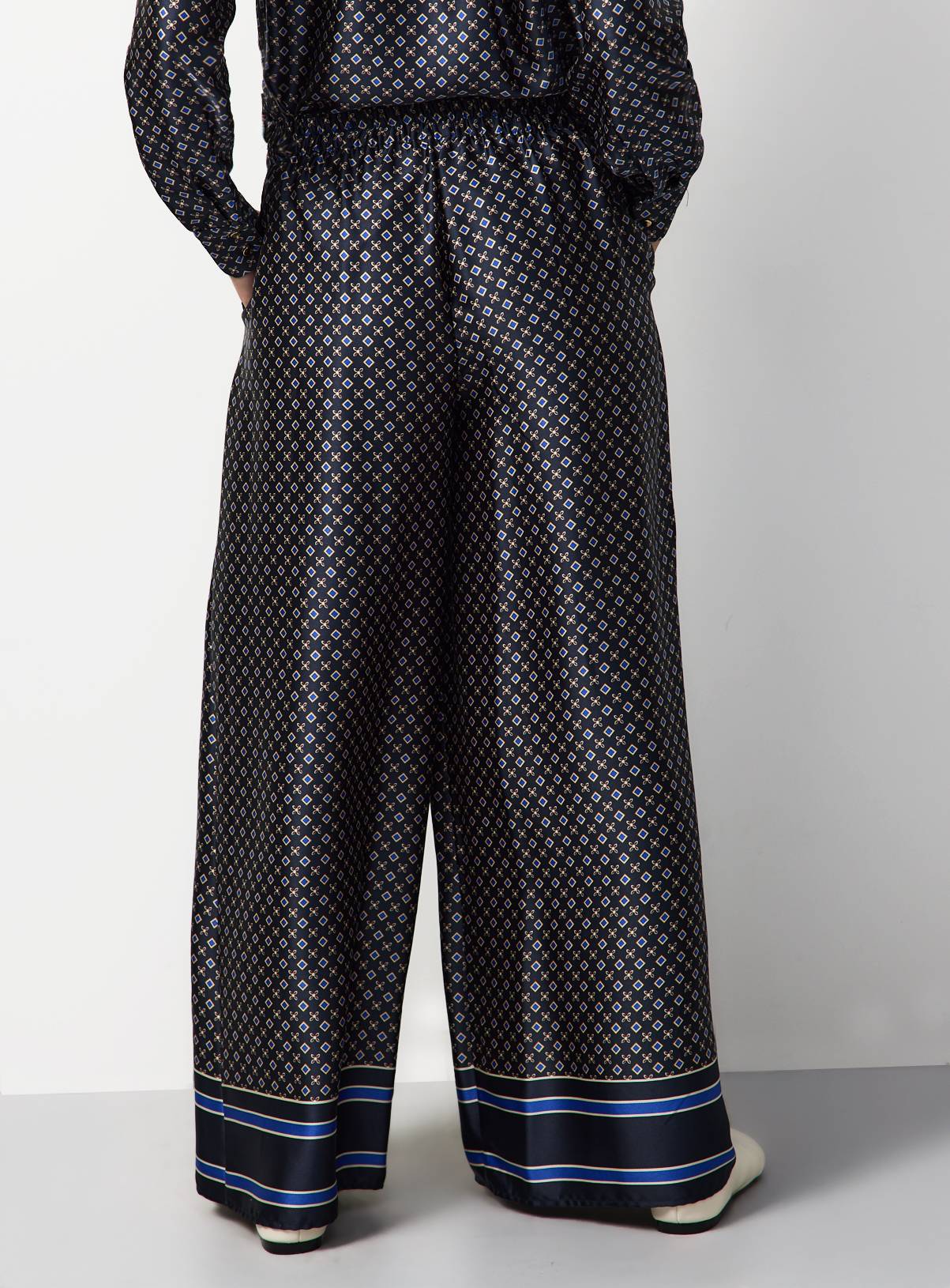 Geo Print Satin Co-ord Trousers 24 - Image 4