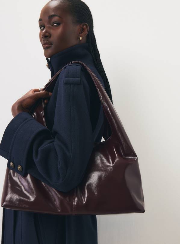 High Shine Slouch Shoulder Bag One Size