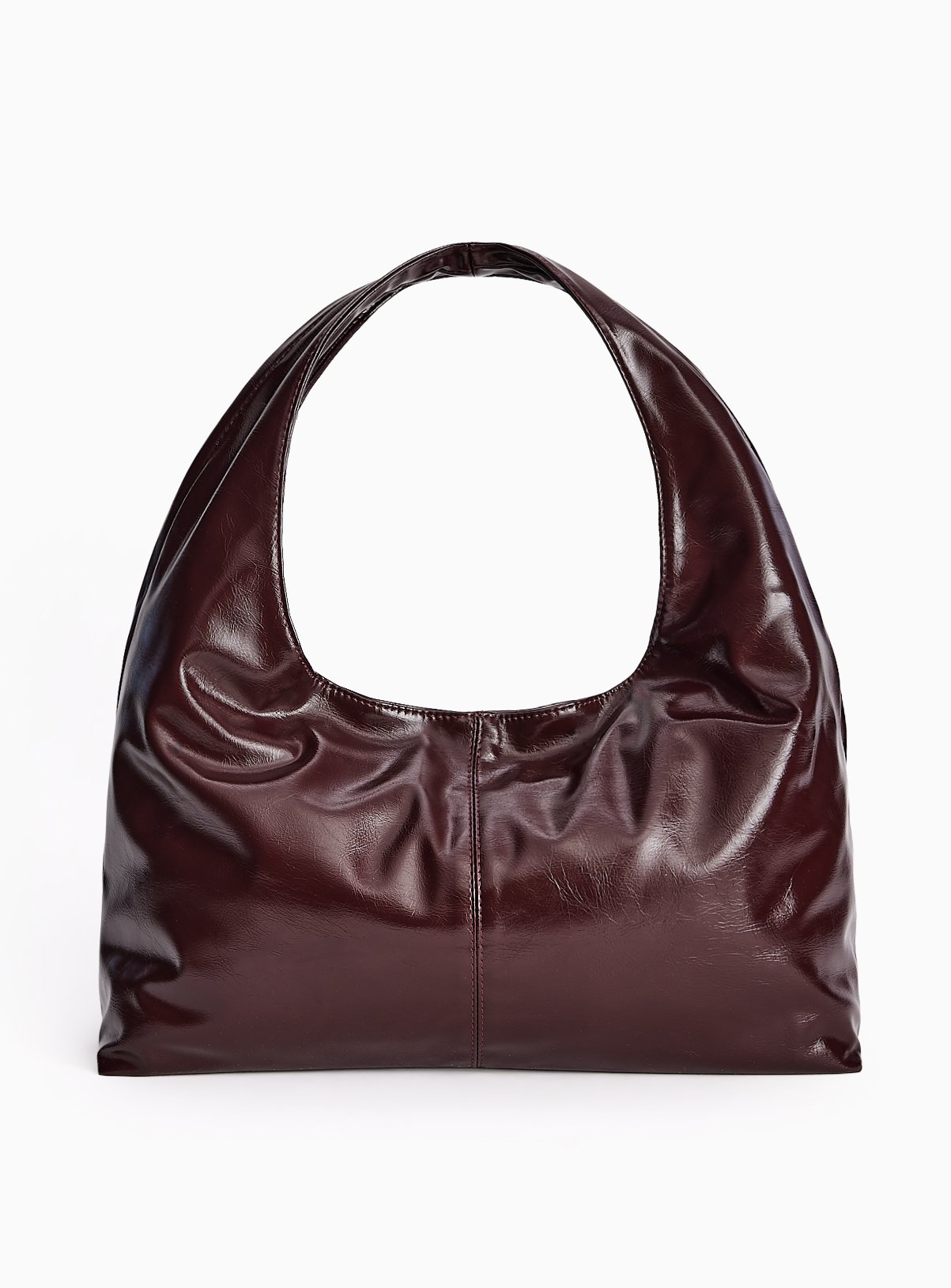 High Shine Slouch Shoulder Bag One Size - Image 2 thumbnail