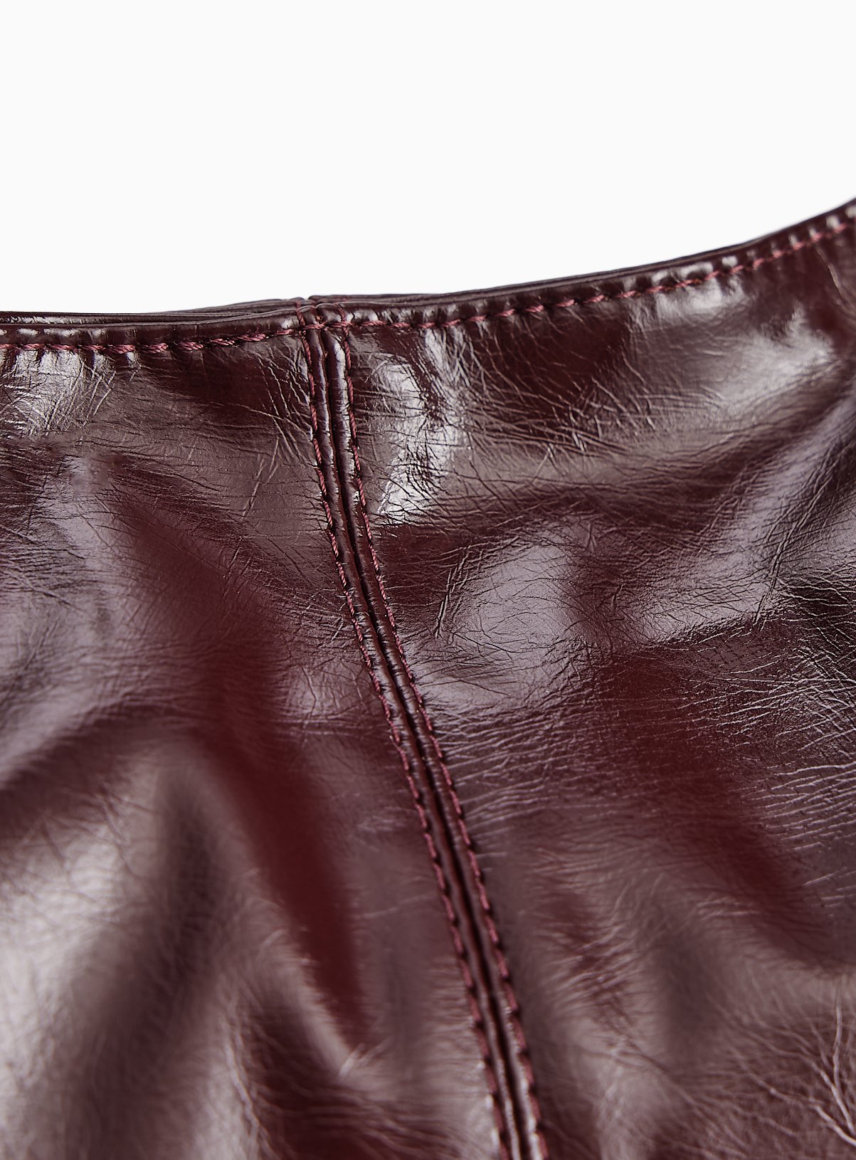 High Shine Slouch Shoulder Bag One Size - Image 3 thumbnail