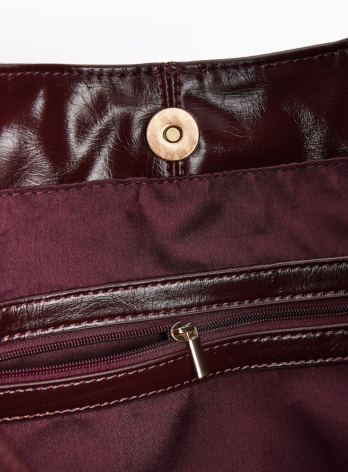 High Shine Slouch Shoulder Bag One Size - Image 4 thumbnail