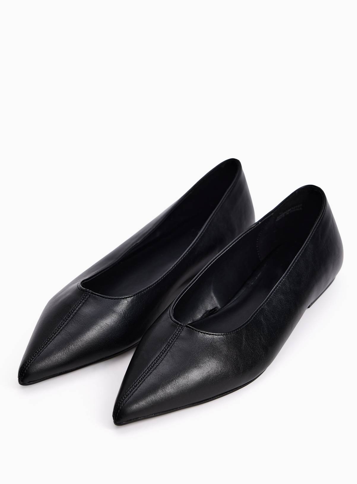 Black Pointed Ballerina Shoes 4 - Image 1