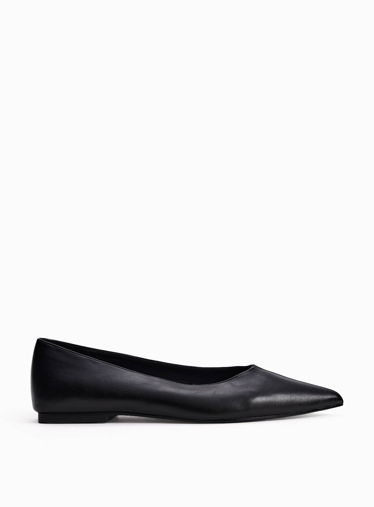 Black Pointed Ballerina Shoes 4 - Image 2