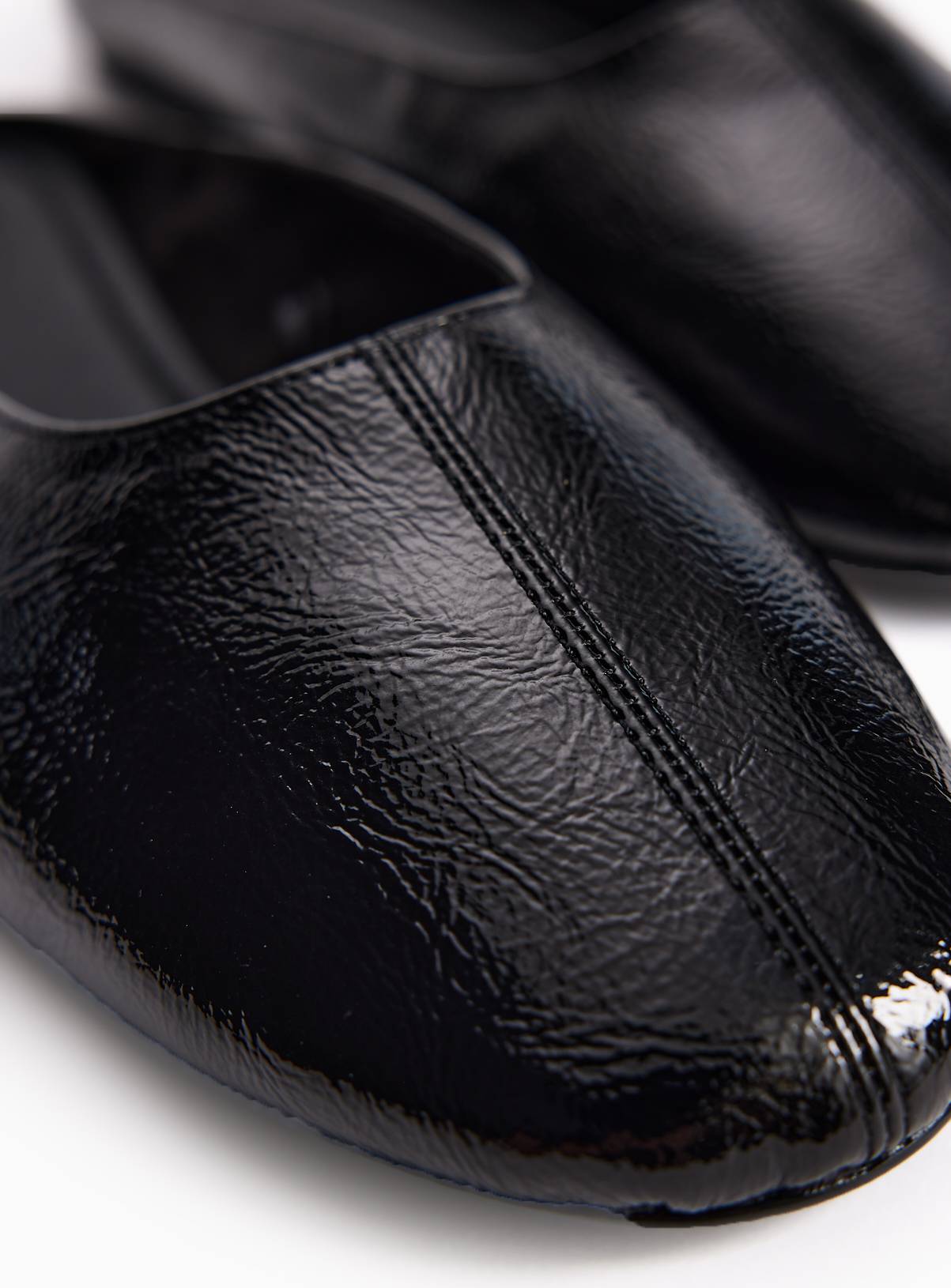 Black Mule Ballerina Shoes 8 - Image 3