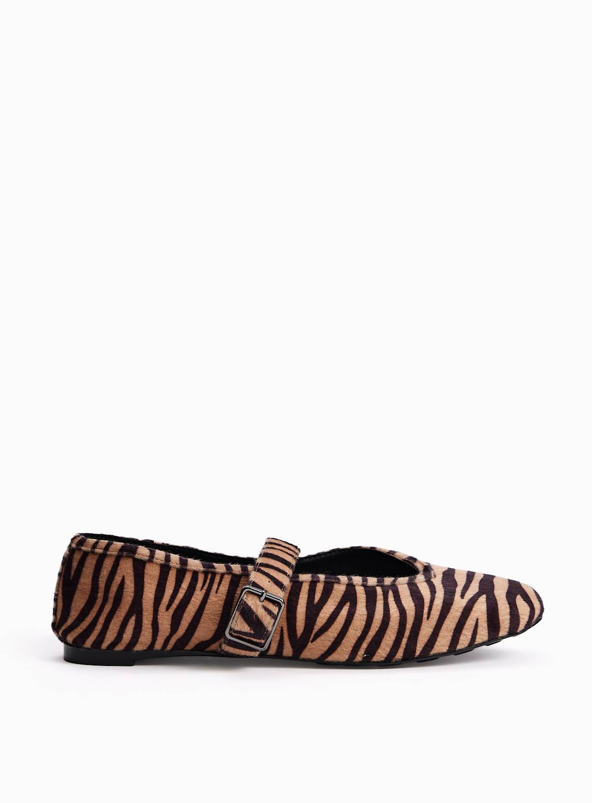 Zebra Mary Jane Ballerina Shoes 7 - Image 2