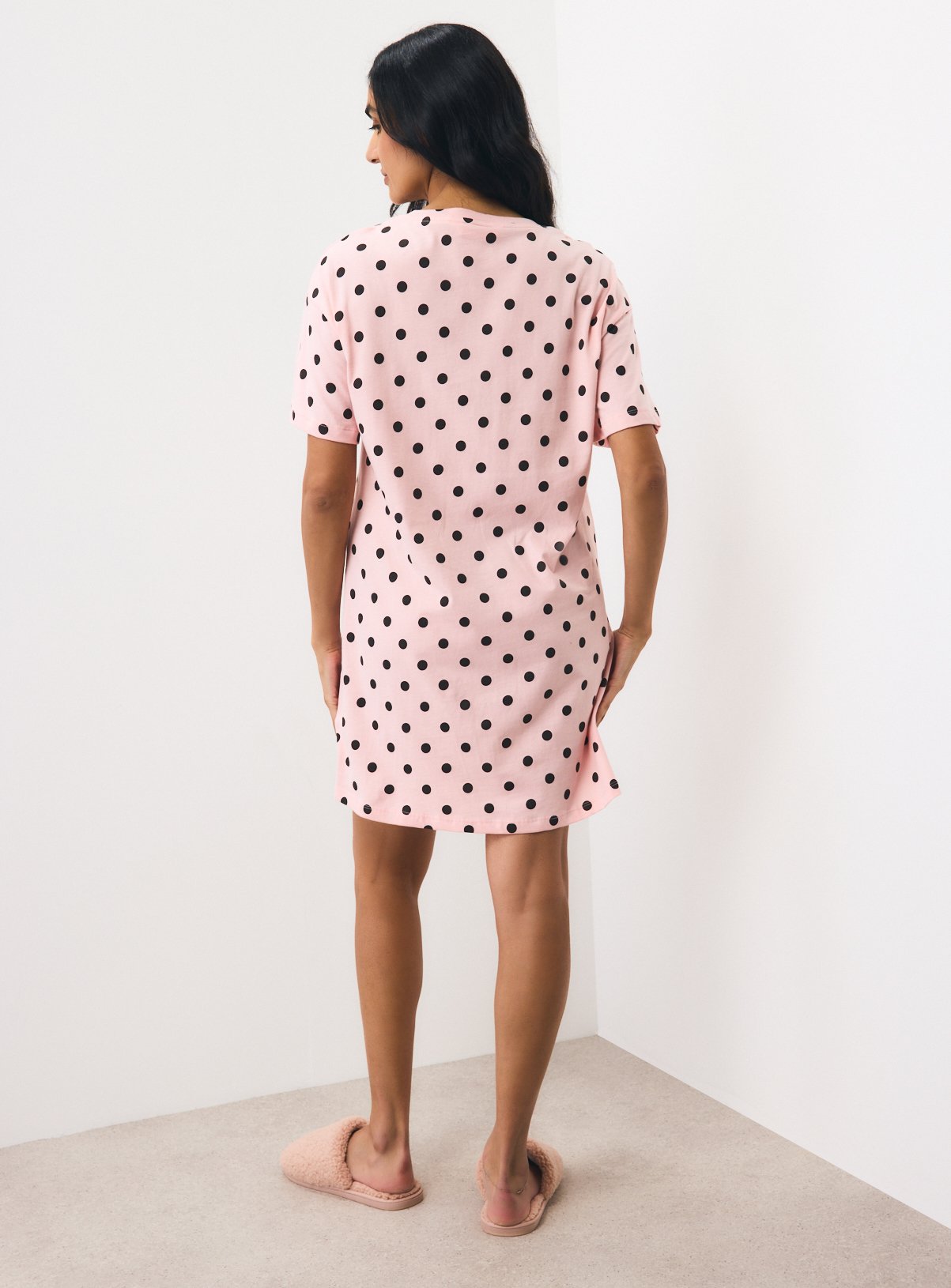Pink & Brown Spotted Sleep T-Shirt XXL - Image 4 thumbnail