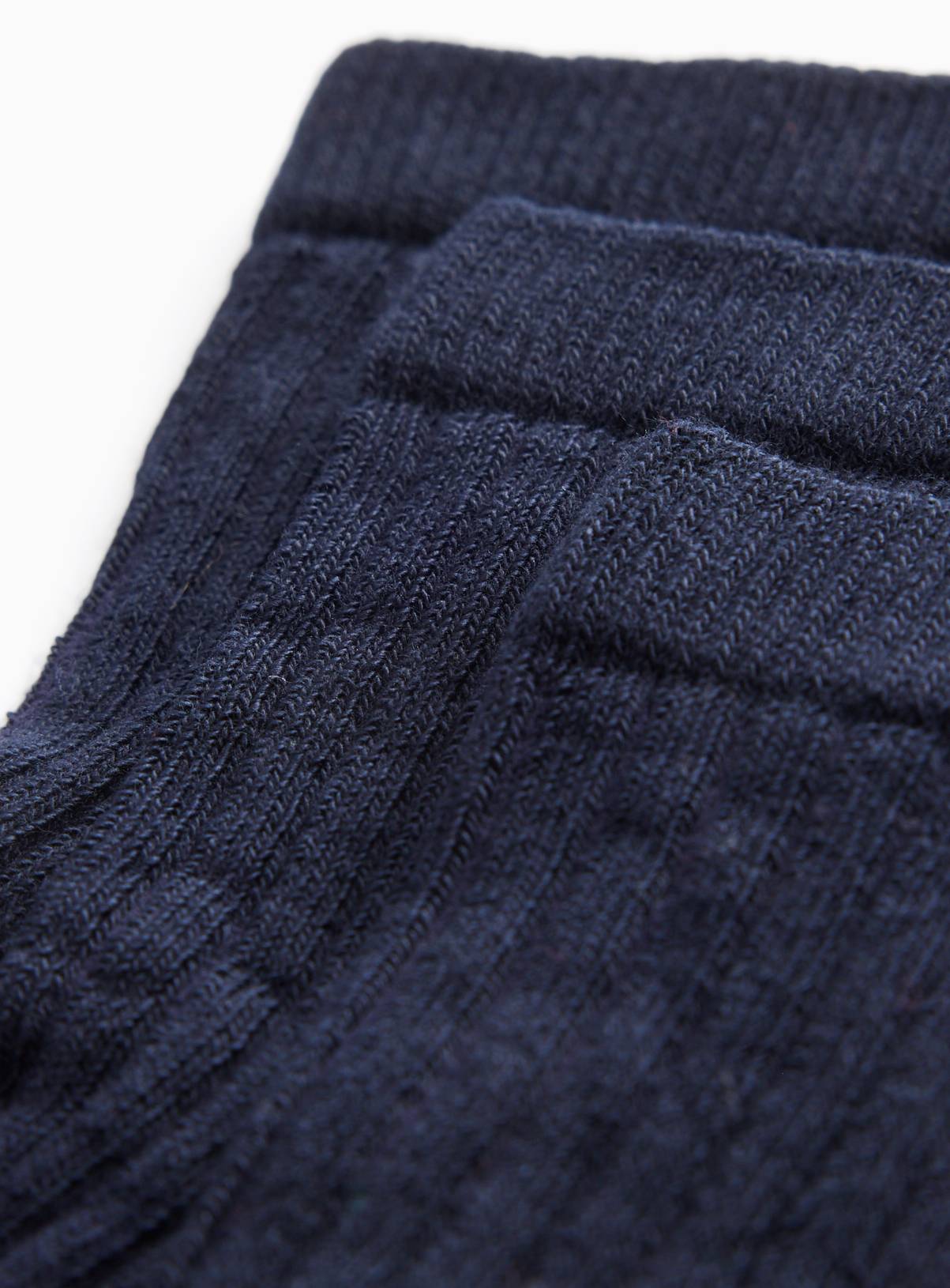 Navy Ribbed Socks 10 Pack  4-6.5 - Image 2