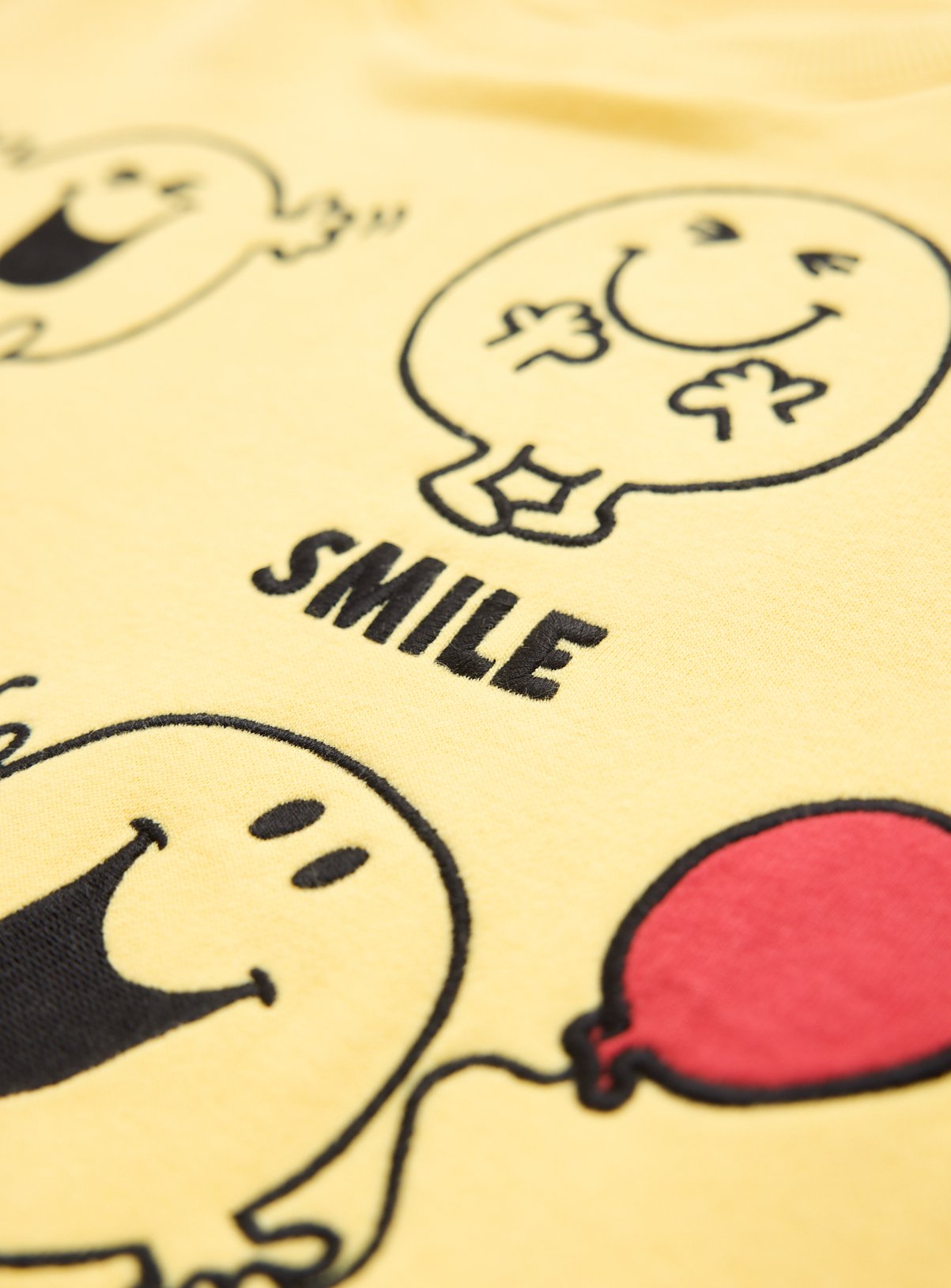 Yellow Mr Men Laugh, Play, Smile Crewneck Sweater 2-3 years - Image 2 thumbnail