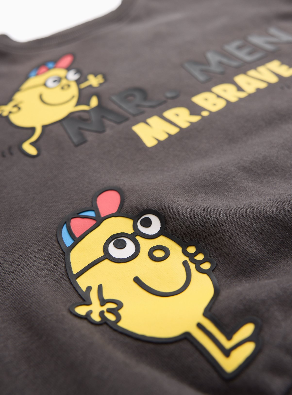 Grey Mr Men Mr Brave Crewneck Sweater 4-5 years - Image 2 thumbnail