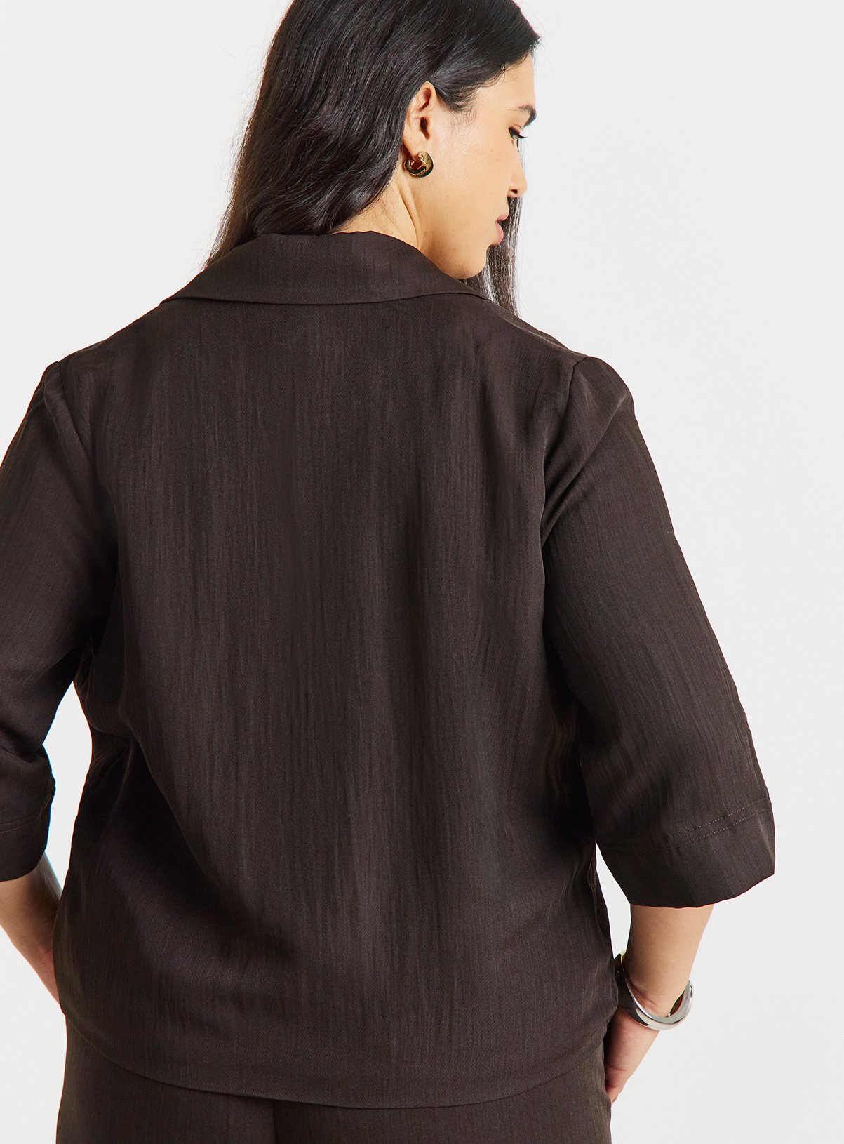 SIMPLY BE Soft Twill Angel Sleeve Chuck on Blazer 26 - Image 2 thumbnail