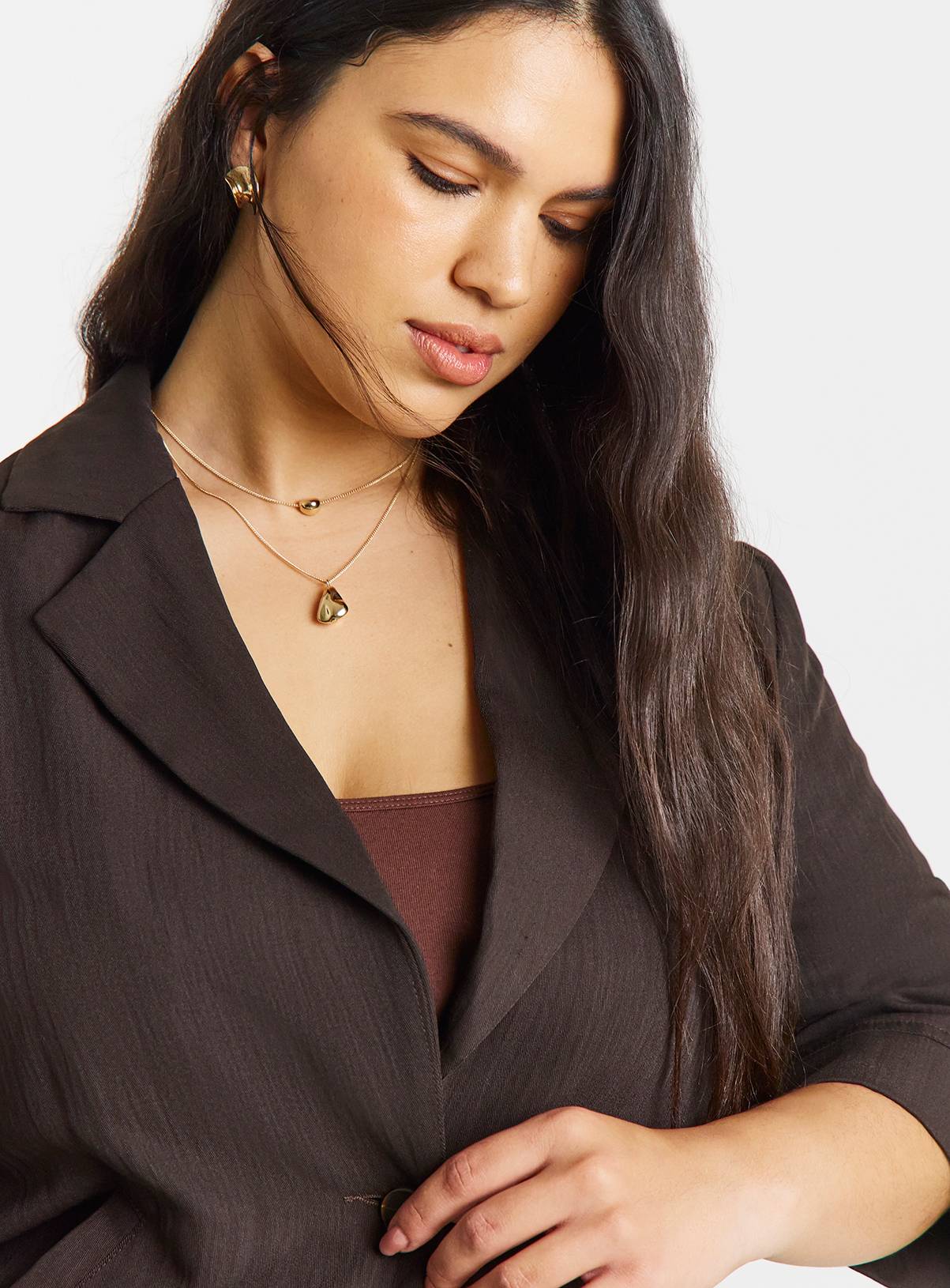 SIMPLY BE Soft Twill Angel Sleeve Chuck on Blazer 26 - Image 4
