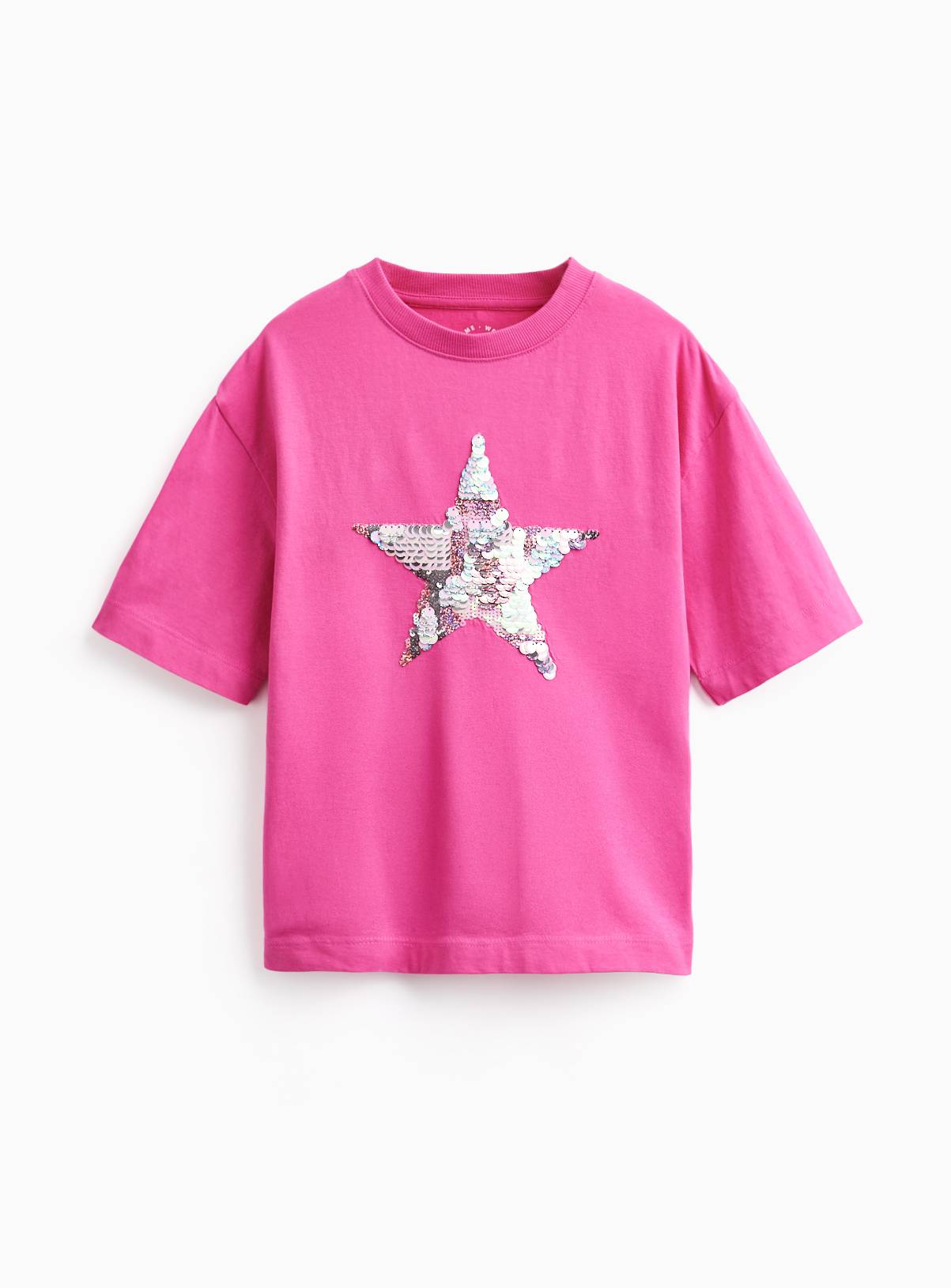 Pink Sequin Star T-shirt 12 years - Image 1