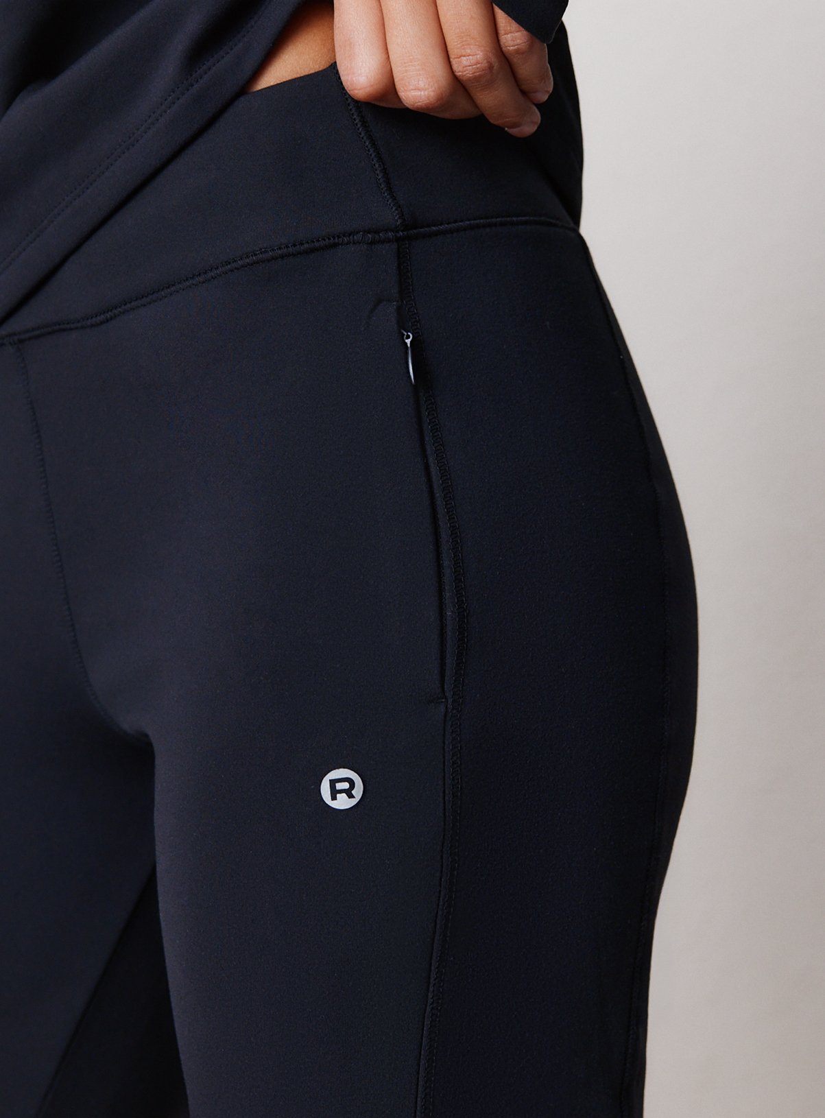 REAKTIV Black Soft-Touch Thermal Flared Training Leggings L - Image 3 thumbnail