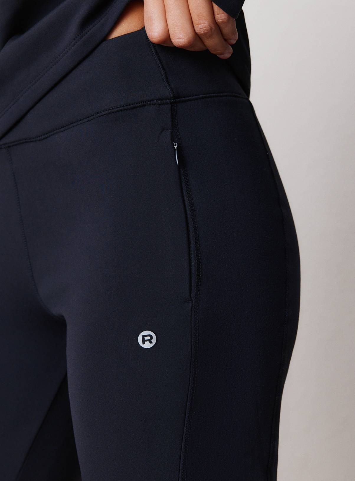 REAKTIV Black Soft-Touch Thermal Flared Training Leggings L - Image 3
