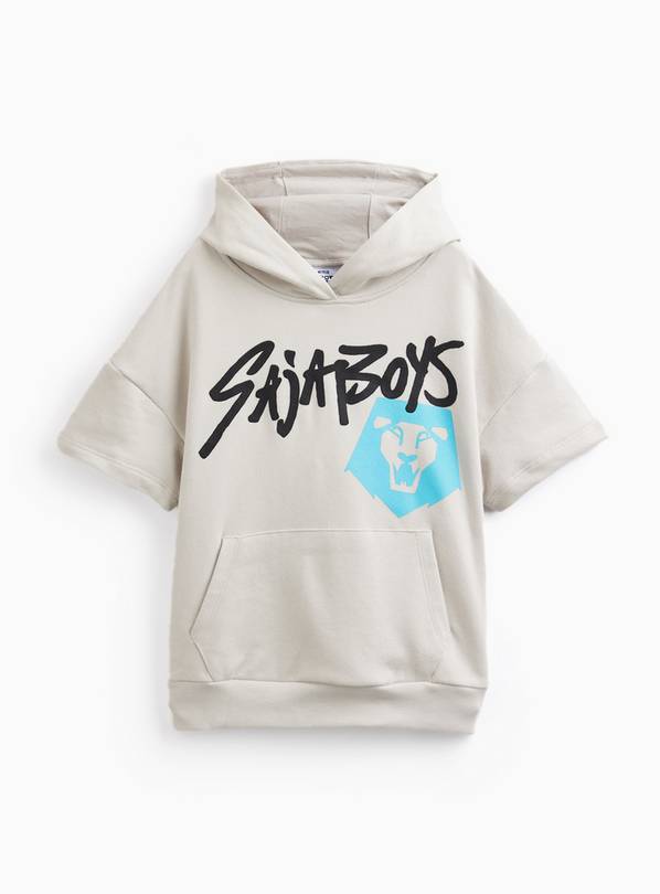 Grey KPop Demon Hunters Short Sleeve Hoodie 7 years