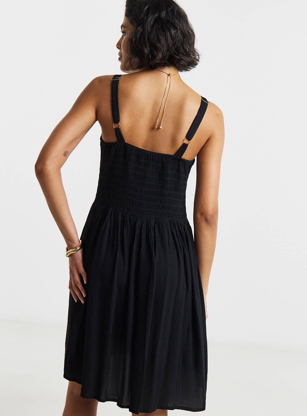 SIMPLY BE Crinkle Waist Detail Skater Dress 10 - Image 2