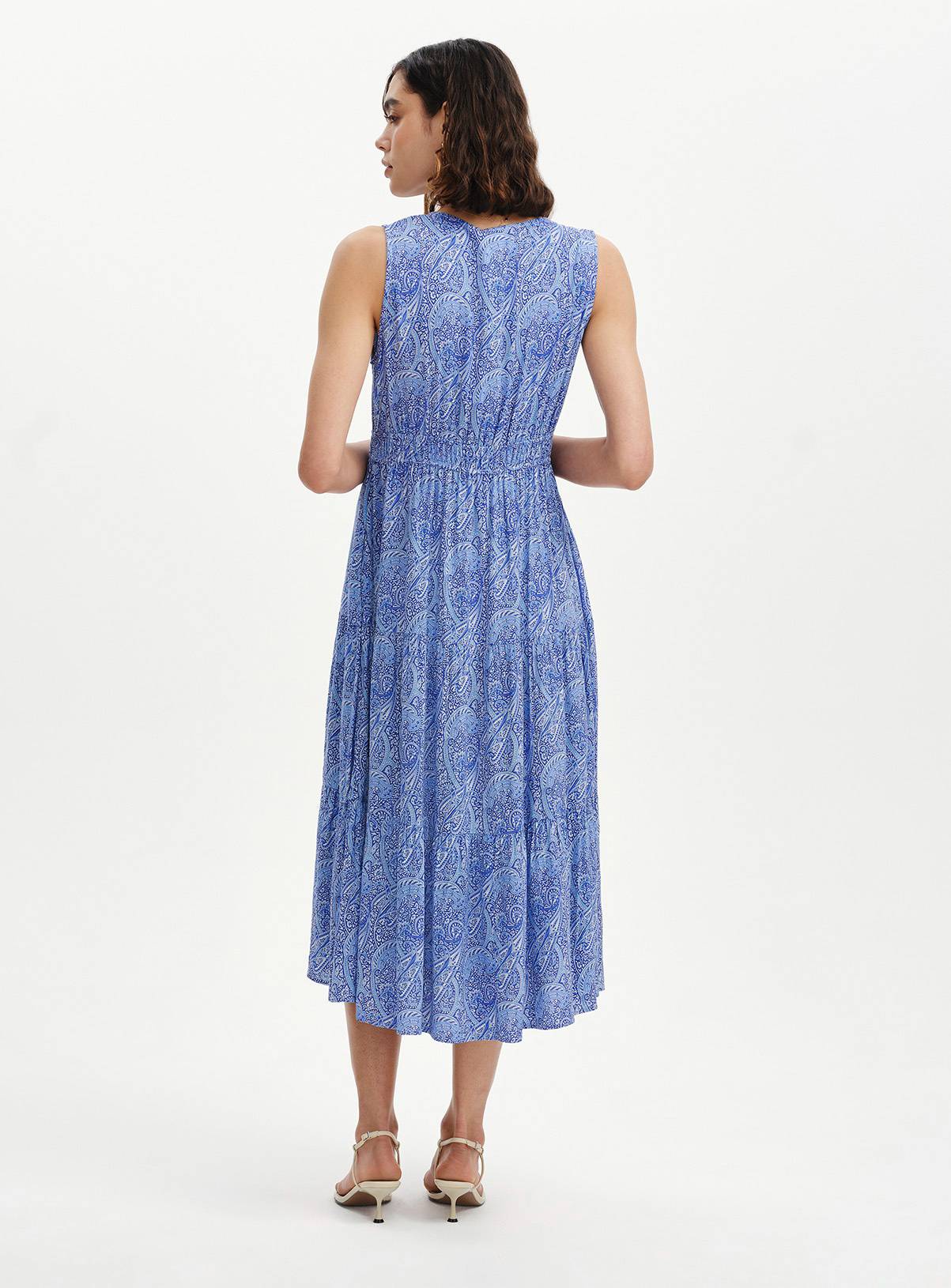 FINERY Stacey Dress Blue Paisley 8 - Image 6