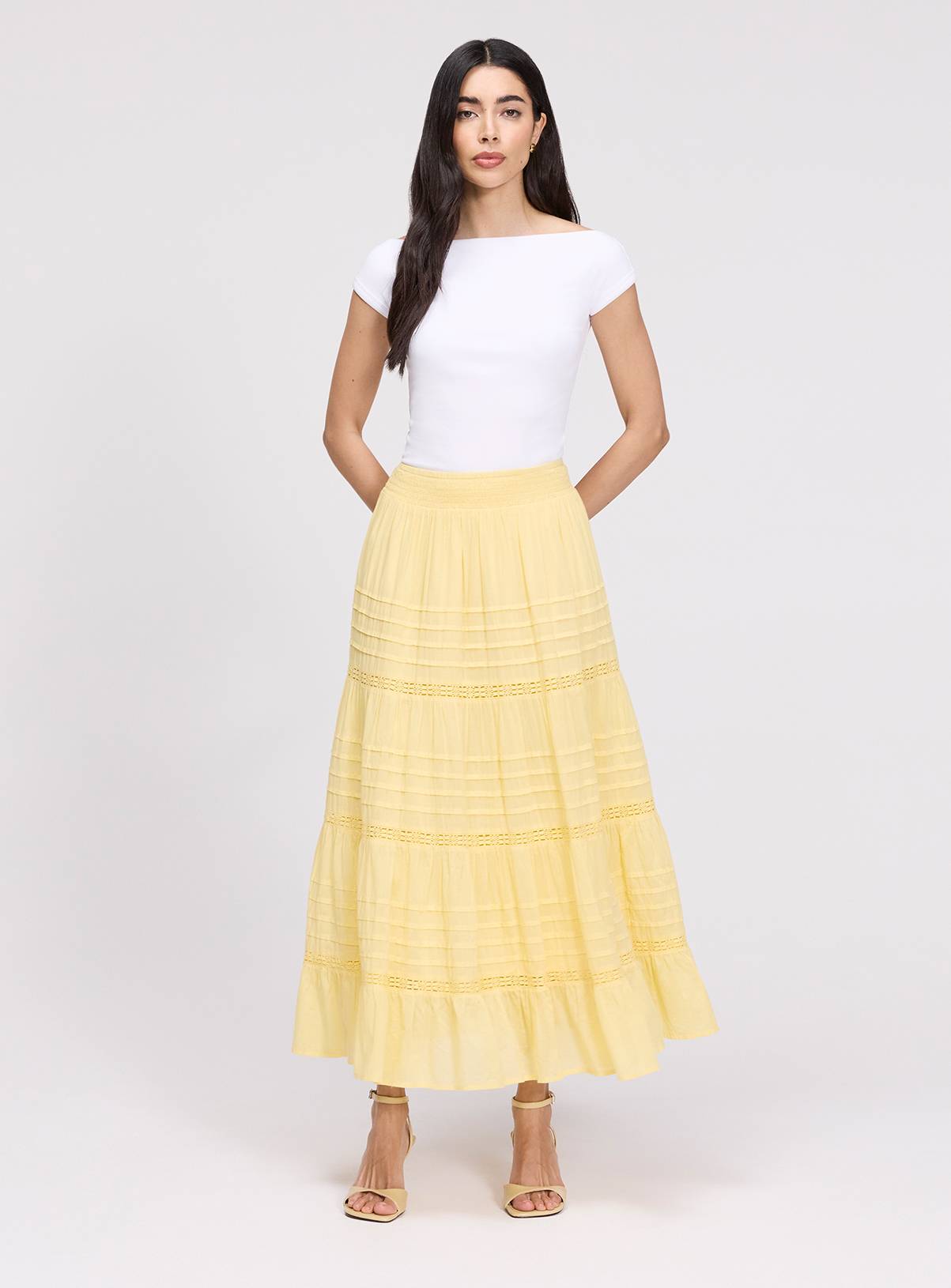 FINERY Imani Skirt Yellow 8 - Image 3