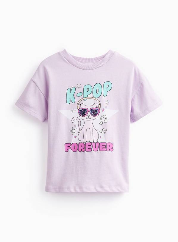 Lilac K-Pop Forever Graphic T-Shirt 1-2 years