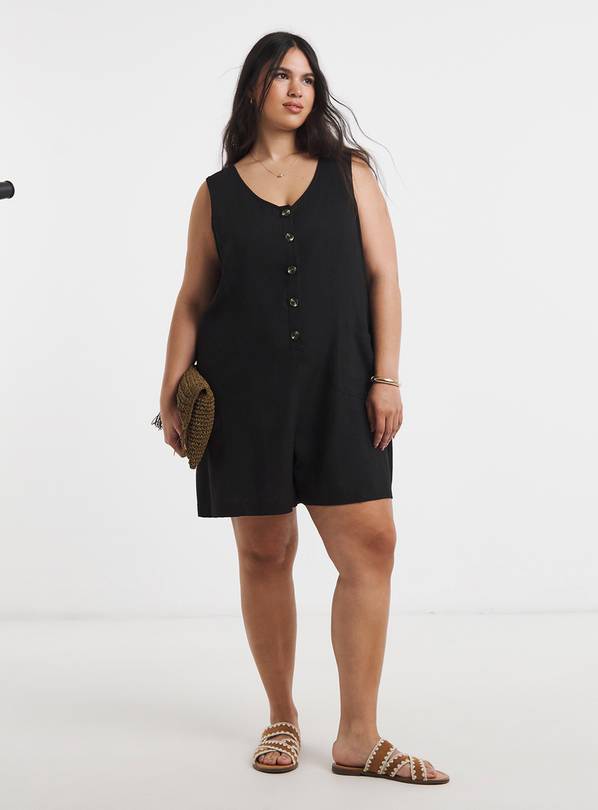 SIMPLY BE Linen Playsuit 30