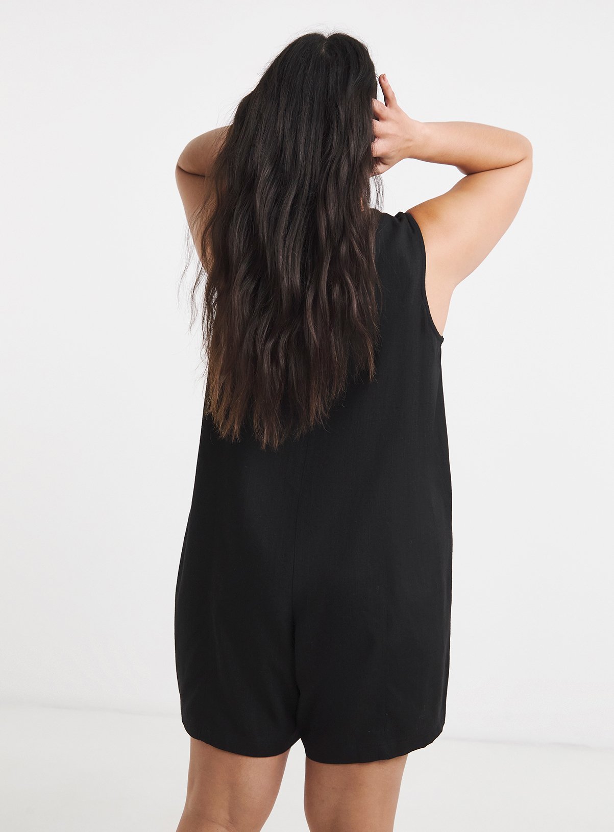 SIMPLY BE Linen Playsuit 30 - Image 2 thumbnail