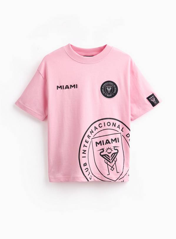 Pink Inter Miami CF Badge T-Shirt 5 years