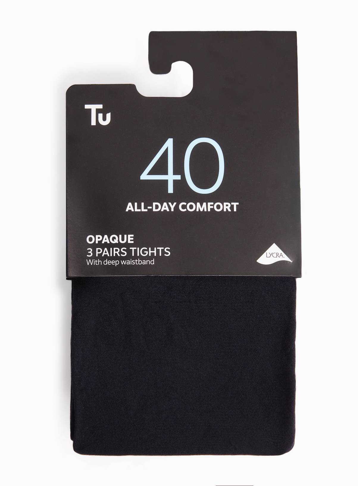 40 Denier Opaque Tights 3-Pack M - Image 1