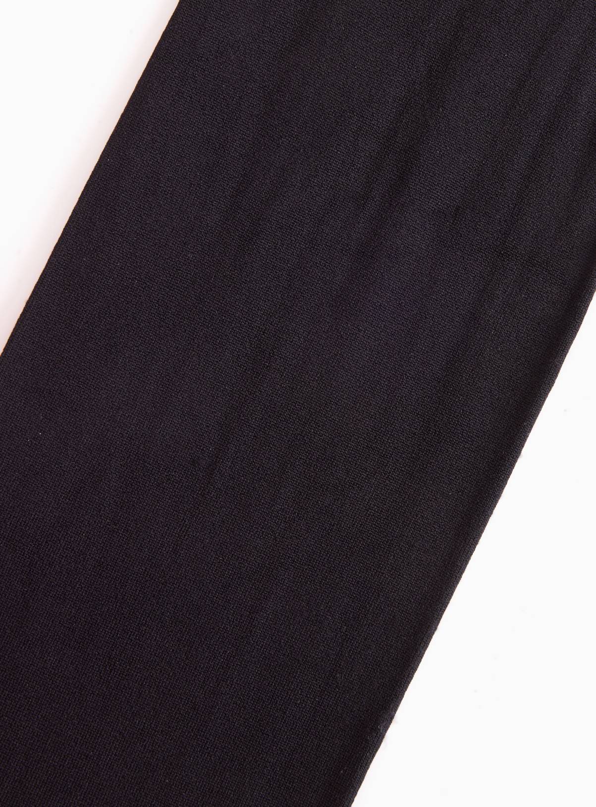 Black 80 Denier Opaque Velvet Tights M - Image 2
