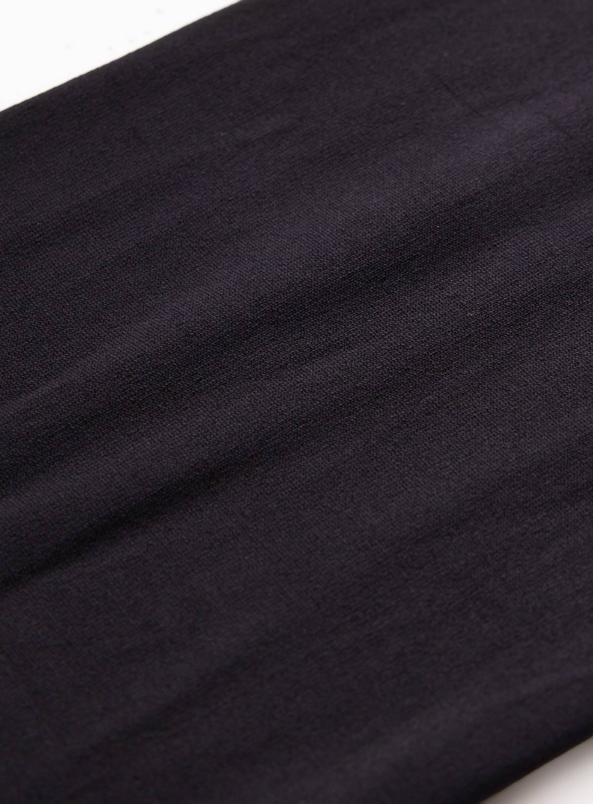 100 Denier Black Opaque Velvet Tights XL - Image 2