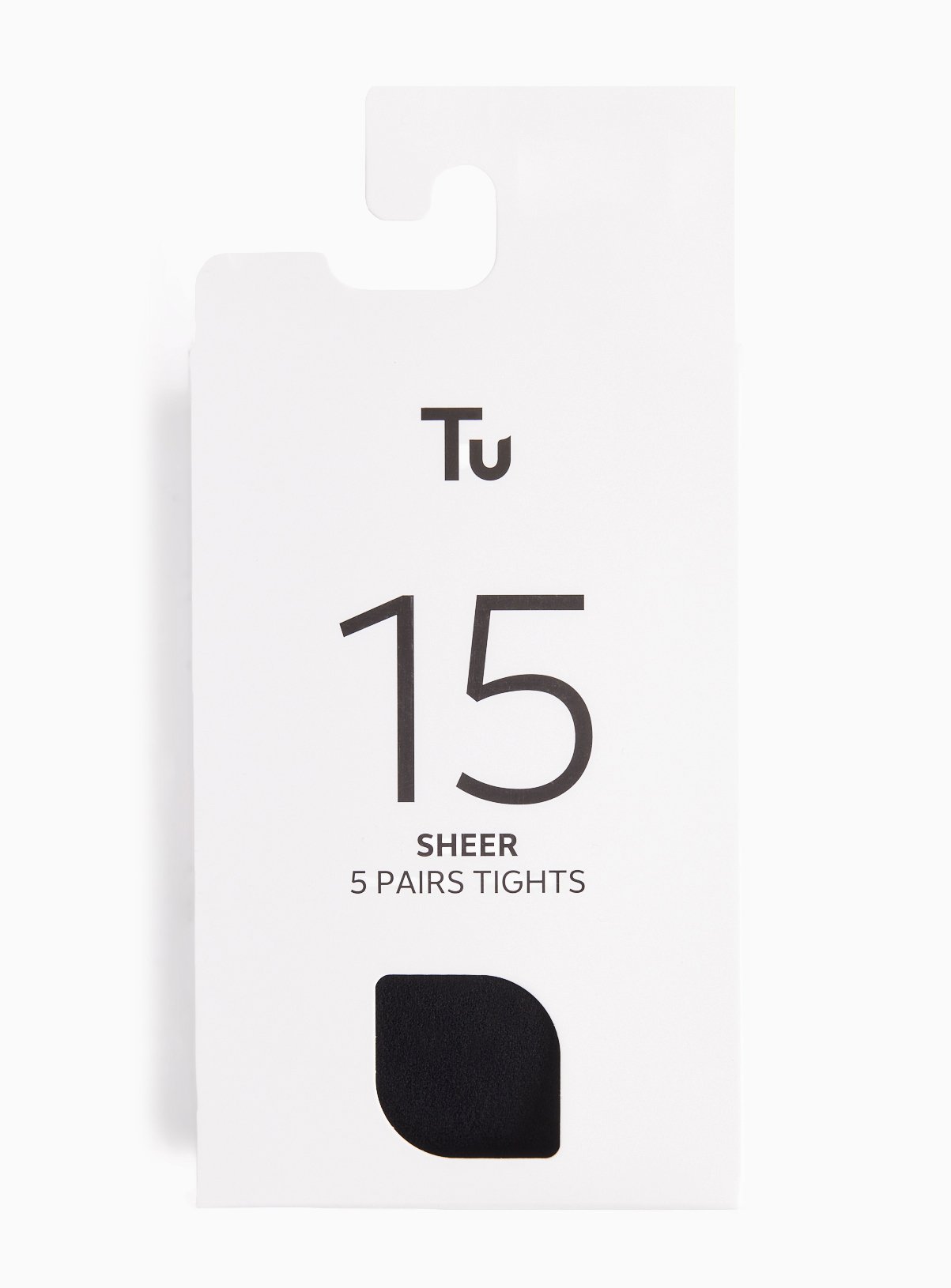 Black 15 Denier Silky Tights 5-Pack L - Image 1 thumbnail