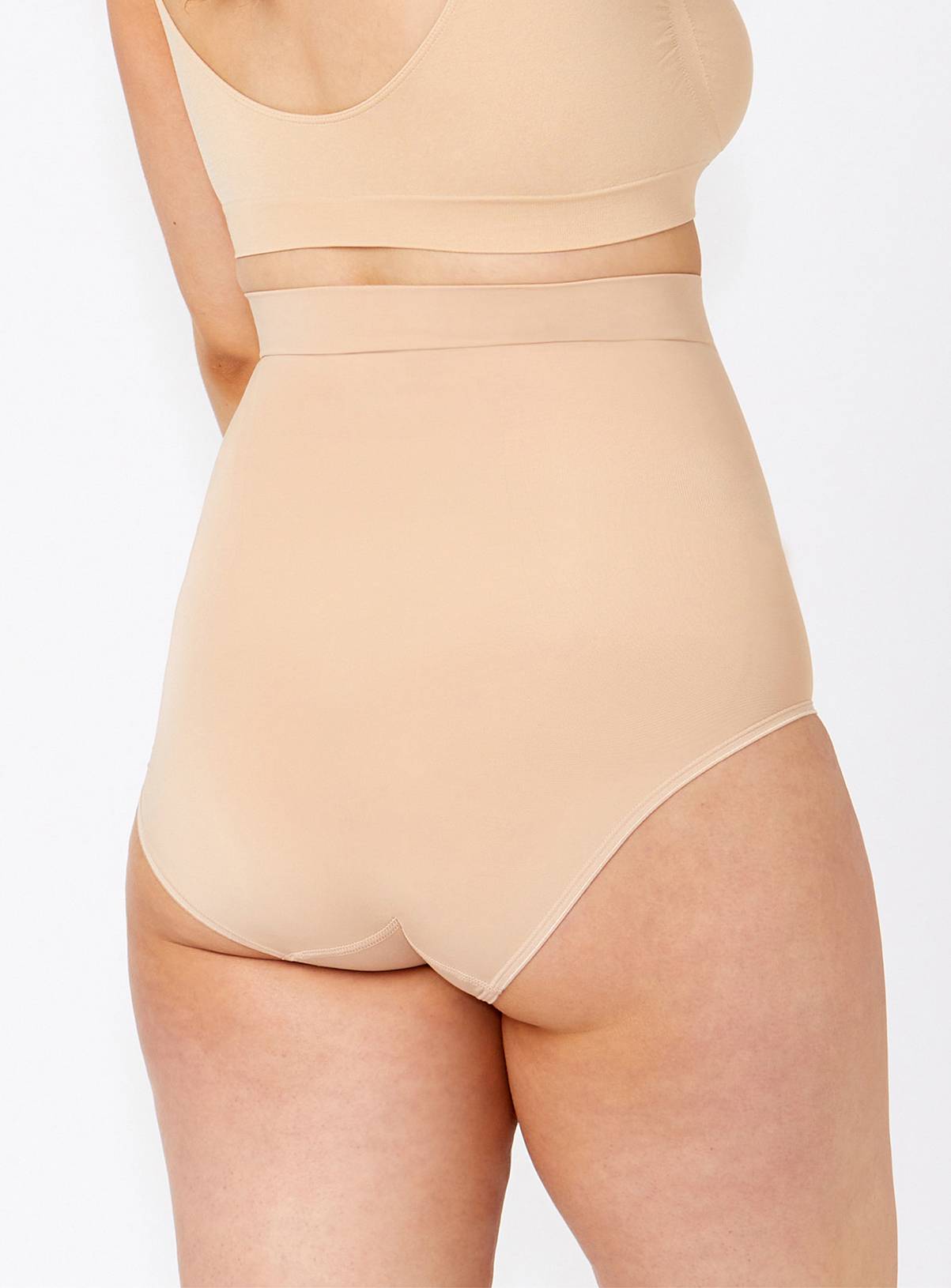 AMBRA Powerlite Hi Waisted Shaping Brief Medium Support Beige 8-10 - Image 3
