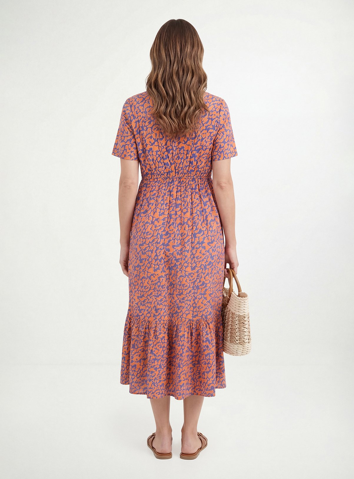 Buy WALLIS Petite Animal Print Collarless Midi Dress 18 | Midi | Tu