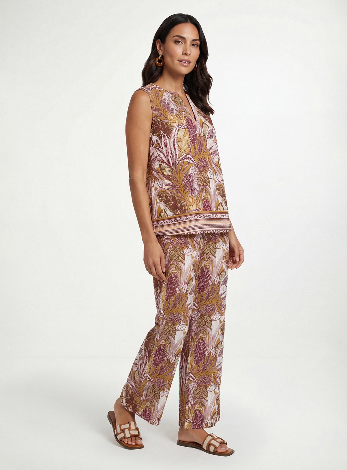 WALLIS Tropical Print Sleeveless Top 8 - Image 2 thumbnail
