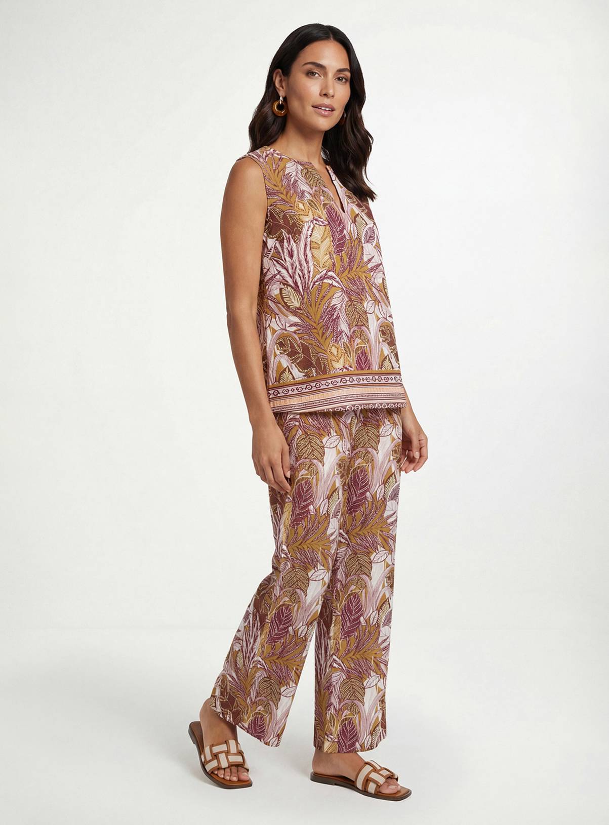 WALLIS Tropical Print Sleeveless Top 8 - Image 2