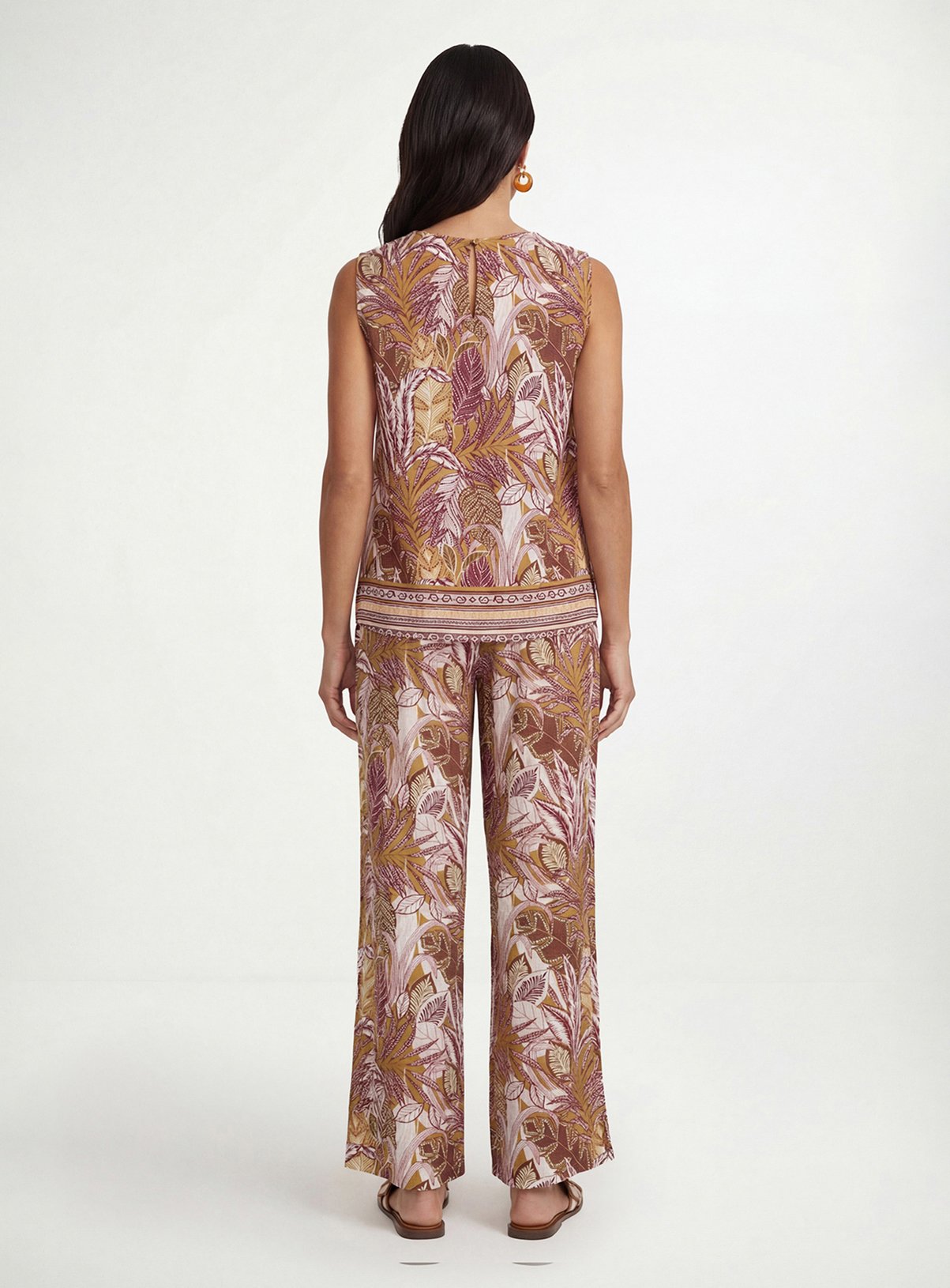 WALLIS Tropical Print Sleeveless Top 8 - Image 3 thumbnail