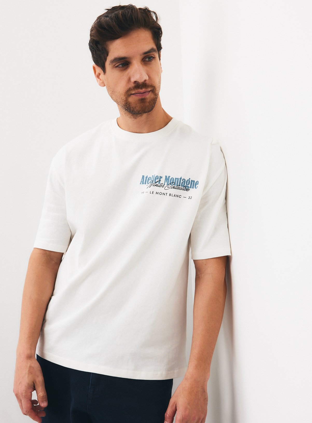 Atelier Montagne Winter Collective White Graphic T-Shirt XXXL - Image 2 thumbnail