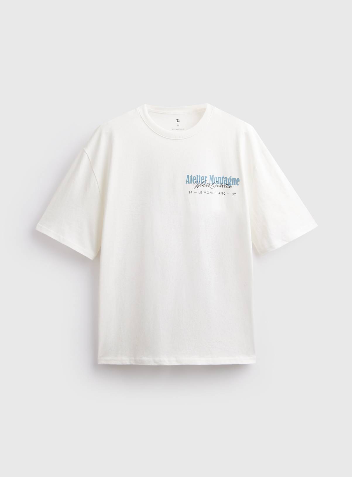 Atelier Montagne Winter Collective White Graphic T-Shirt XXXL - Image 4