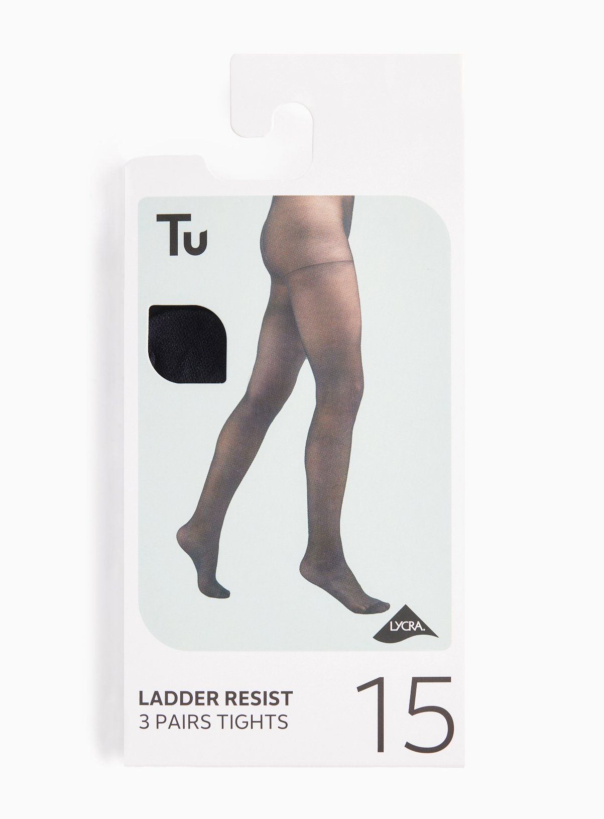15 Denier Ladder-Resist Matte Sheer Tights 3-Pack S - Image 1 thumbnail