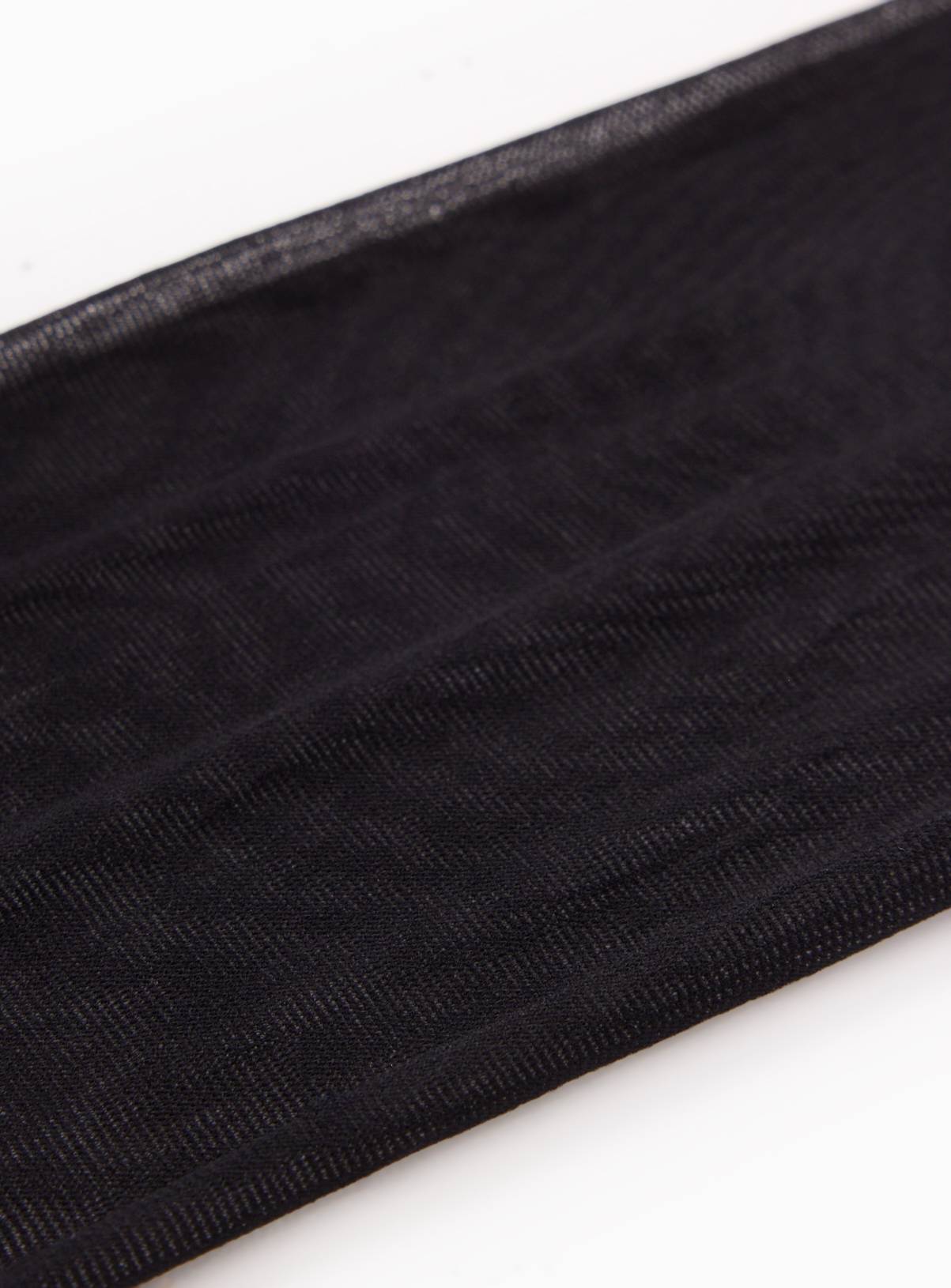 Black 20 Denier Medium Support Knee High 2 Pack One Size - Image 2