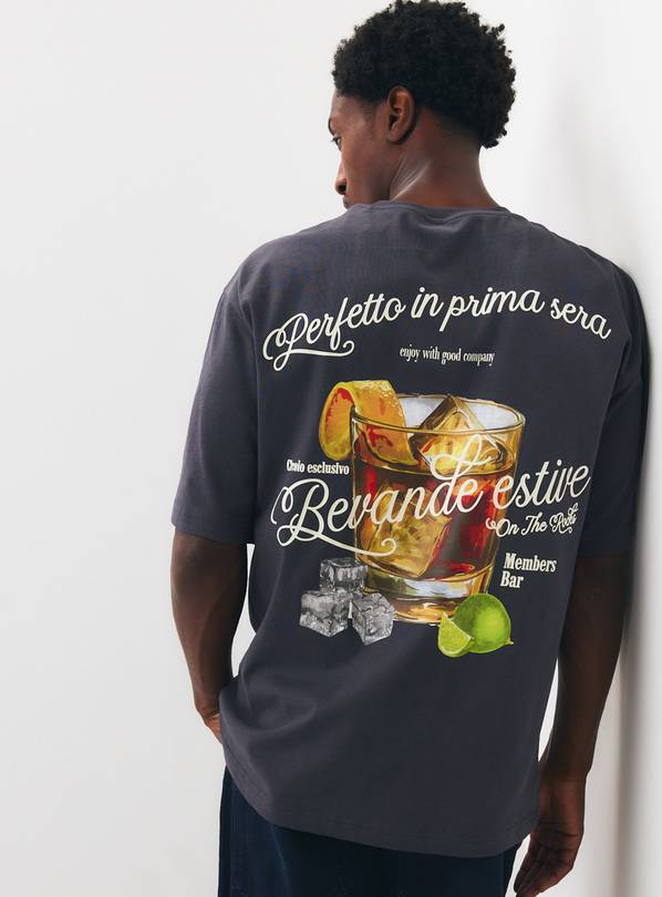 Navy Members Cocktail Bar Graphic T-Shirt XXXXL