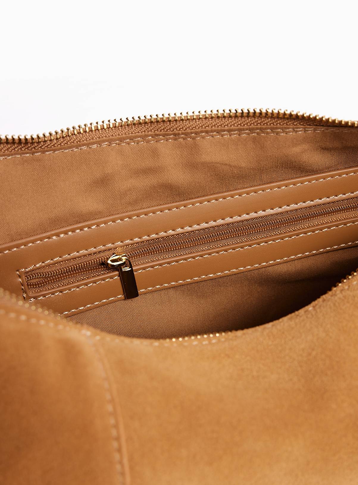 Tan Saddle Shoulder Bag One Size - Image 5