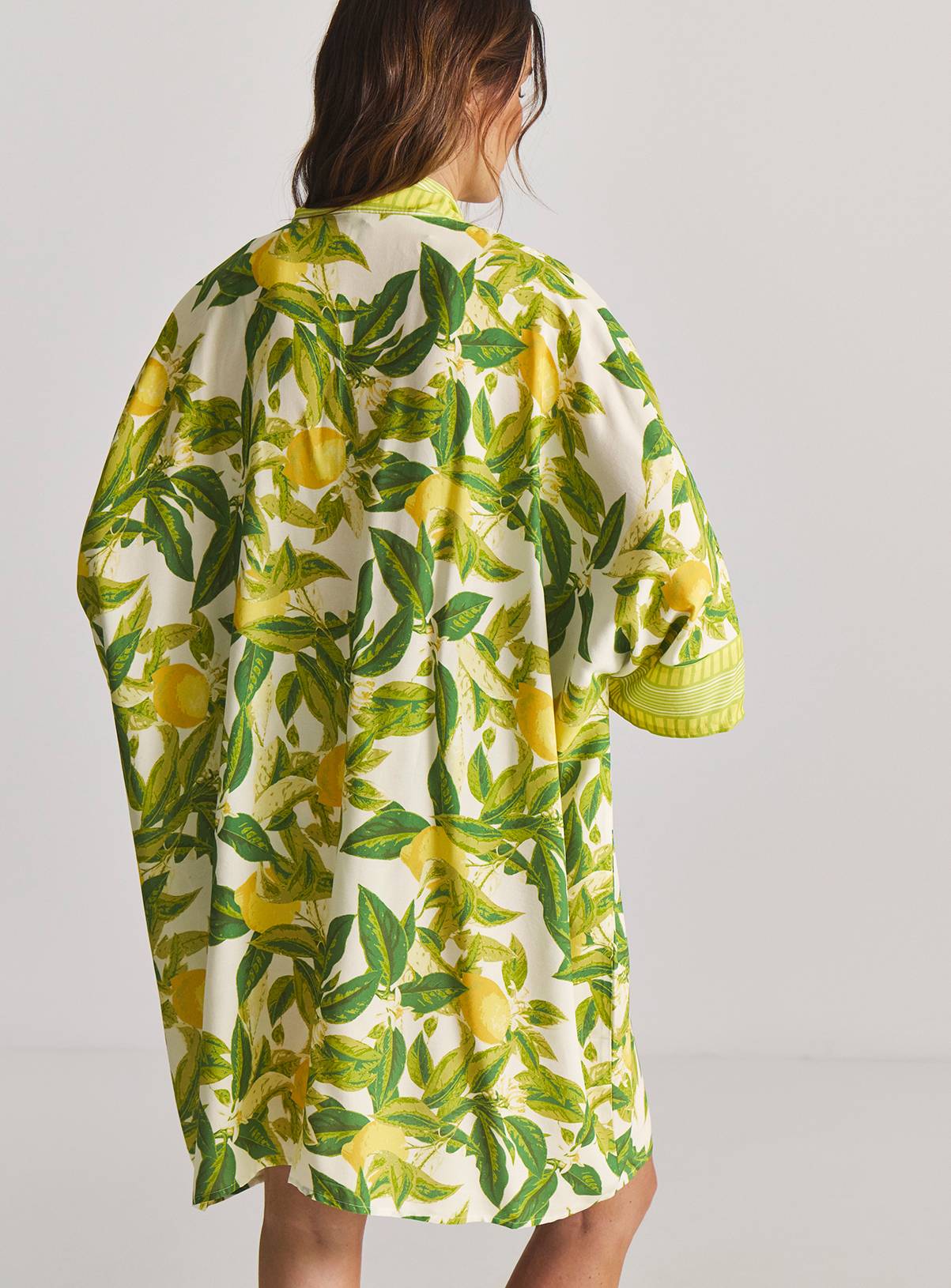 SIMPLY BE Border Print Open Maxi Kaftan 20-22 - Image 2