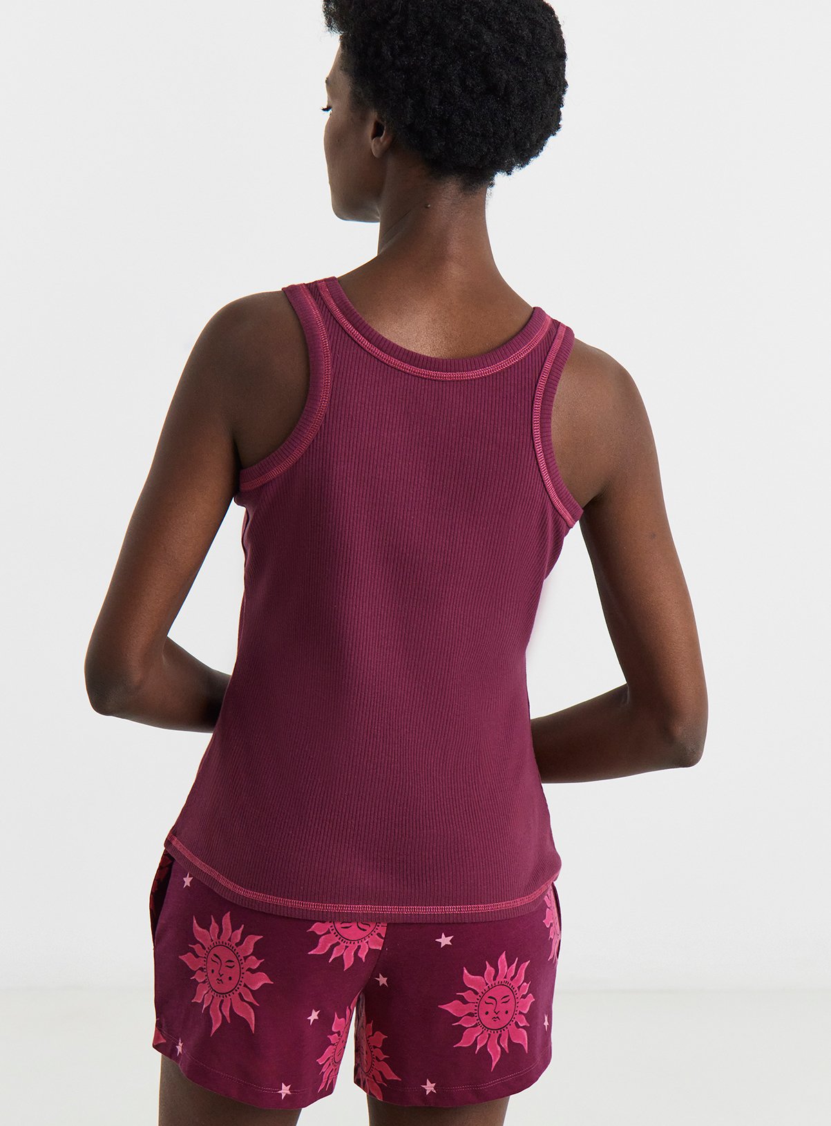SIMPLY BE Pretty Secrets Vest Shortie Pyjama Set 2 Pack 32-34 - Image 2 thumbnail
