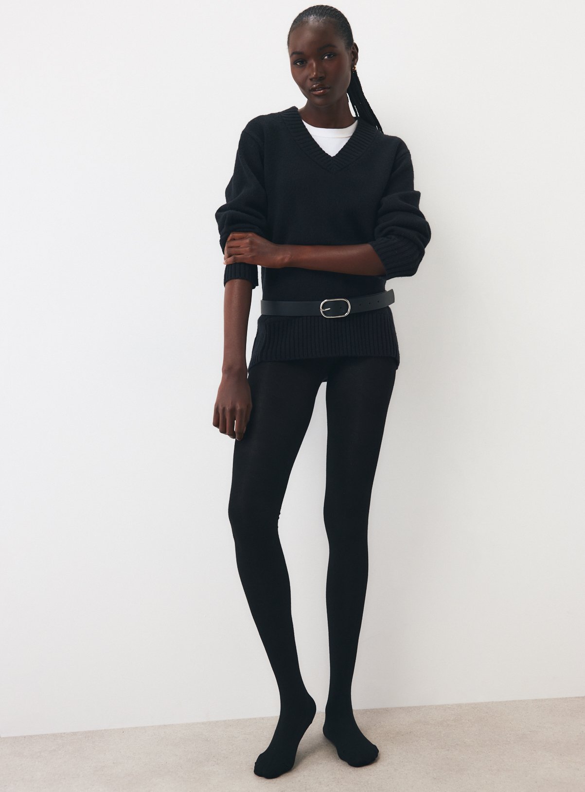 Black Supersoft Tights S - Image 1 thumbnail