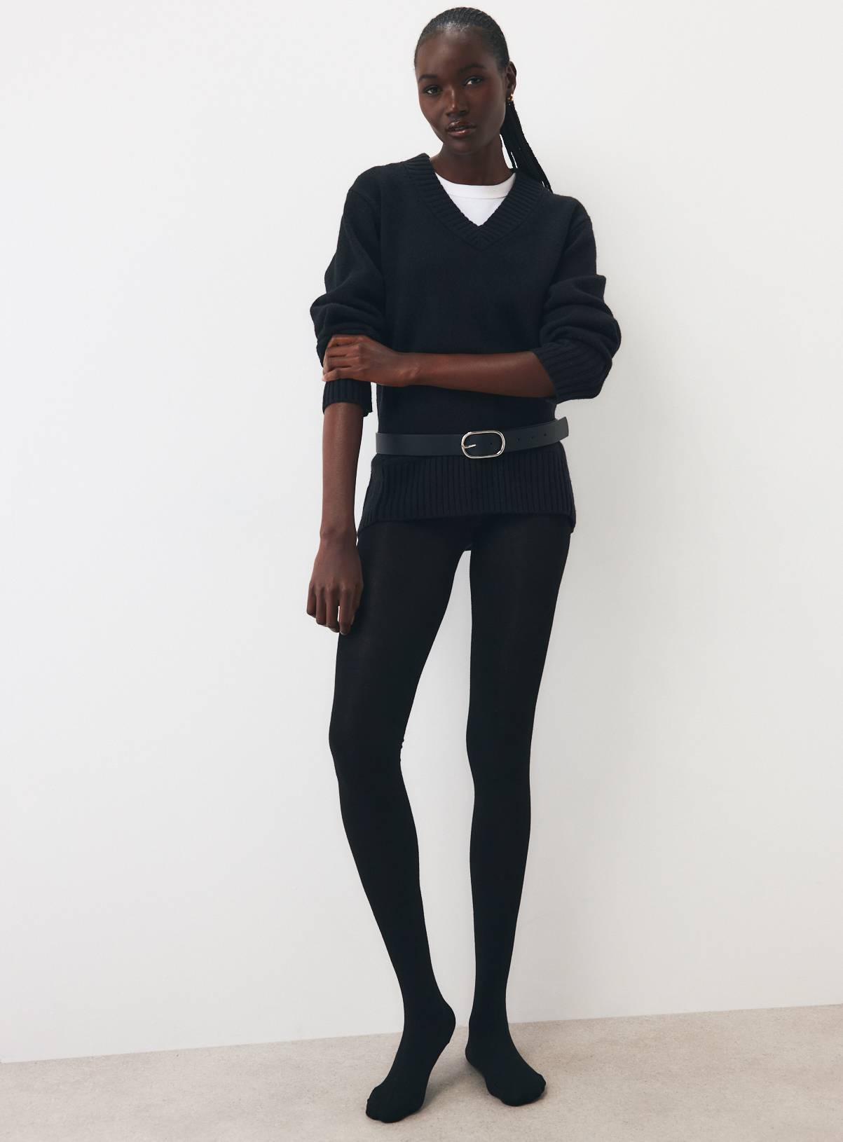 Black Supersoft Tights S - Image 1